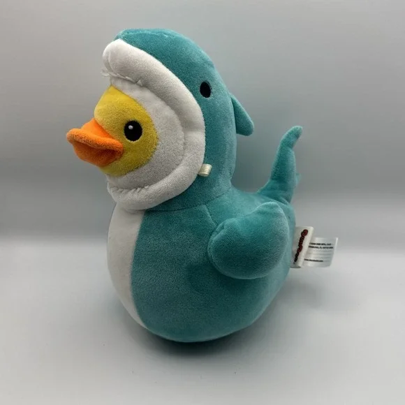 Dan Dee 2025 Summer QUACKERZ 7" Duck Plush SHARK AQUACK - Picture 1 of 6